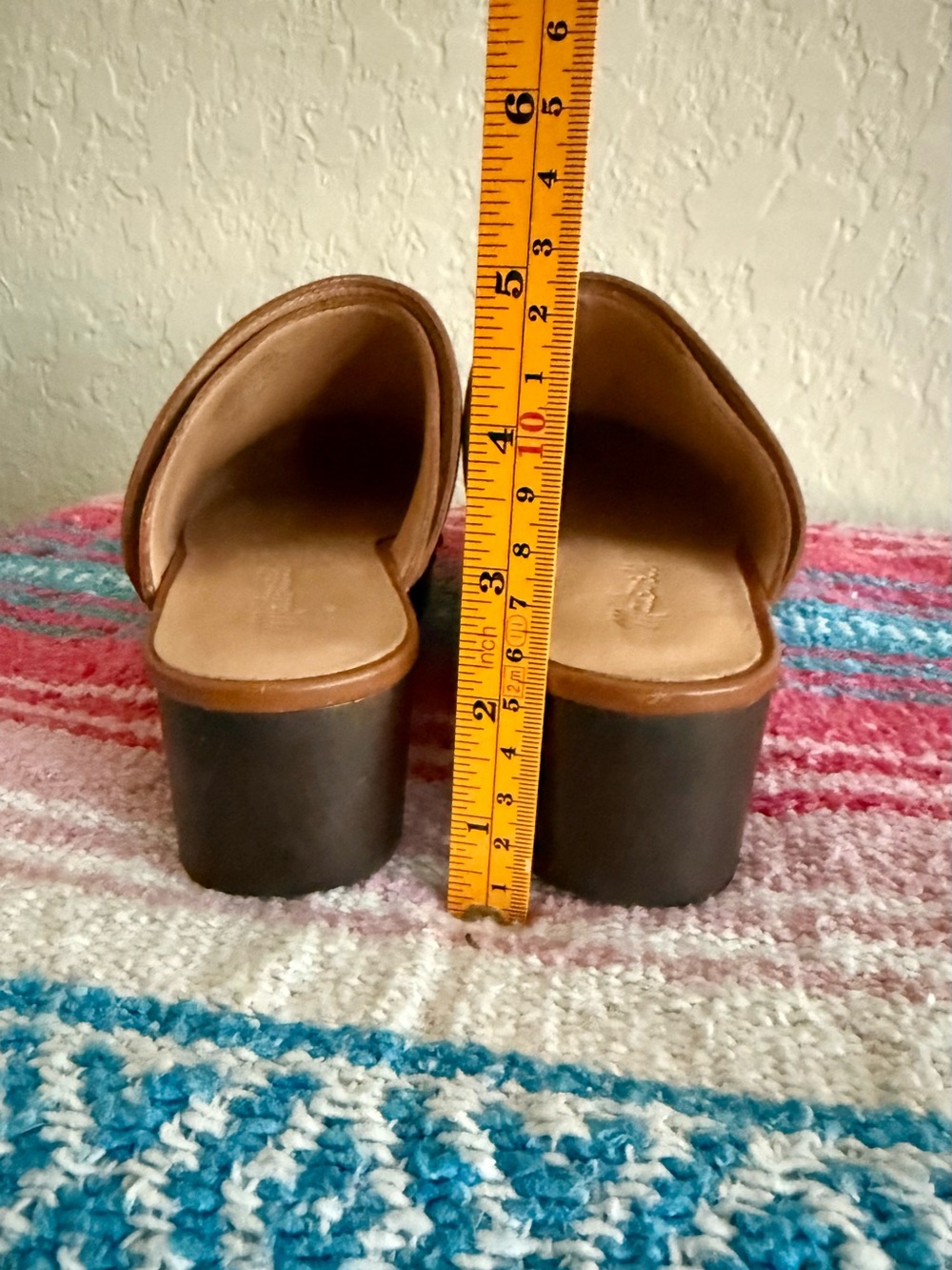 Madewell The Cecily Clog in Oiled Leather Size 6.5 English Saddle NWOB $168 - Picture 3 of 16